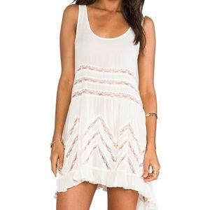 Free People Voile and Lace Trapeze Slip